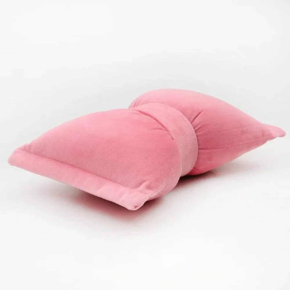 Pink Bow Holiday Pillow Decor ❤️
